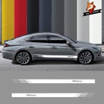 Vinyl Side Stripes Skirt Graphics Auto Stickers Decal Gloss Auto Side Car Sticker For Hyundai i20 i30 i40 Tucson Sonata